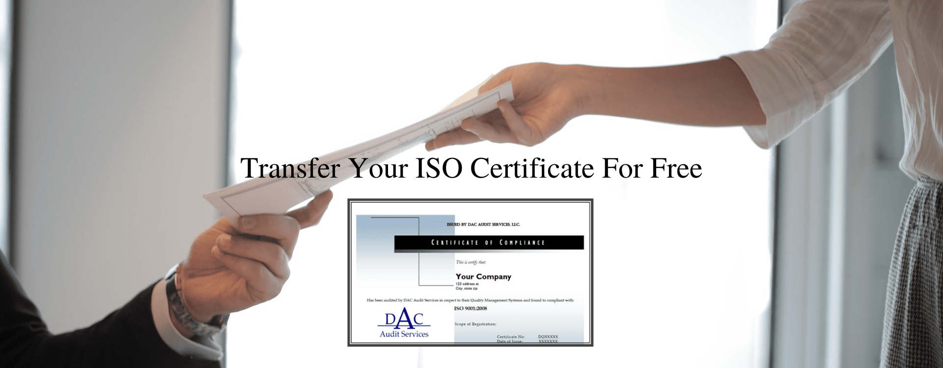 Free ISO Certificate Transfer